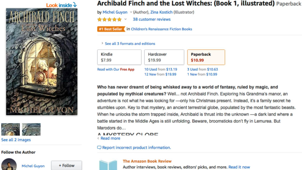 Archibald Finch and the Lost Witches by Michel Guyon